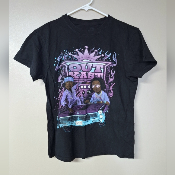 Outkast Atliens T Shirt Lowrider Hip Hop Rap Cartoons Mens Black Size Small - Picture 10 of 10